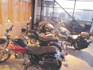 女性ライダーのバイク達