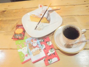 クリスマスバージョンcafe Doorチーズケーキ